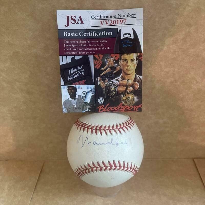 Warren Spahn Milwaukee Braves potpisao je autogramirani M.L. Baseball JSA VV20197 - Autografirani bejzbol
