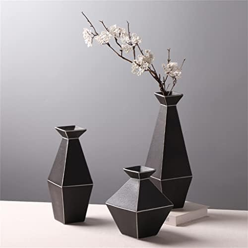 SDGH Model Vaze u obliku dijamanta SDGH Uprava crno-bijela boja Uredba cvijeća Uređenje suhog cvijeća
