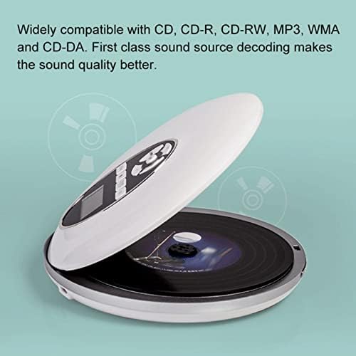 WYFDP prijenosni CD player Anti-skid male glazbe CD Walkman za kućni putni automobil s LCD zaslonom podrška TF kartica Personal