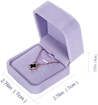 Poklon kutija s lancem FAYADA Duga baršunasta lančana ogrlica, lagana purpurna narukvica Slučaj za skladištenje, Jewellry