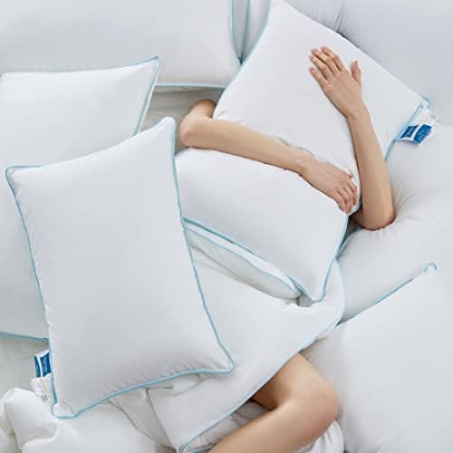 Tumei 20''x26 '' 2 pakiranje hipoalergena dolje alternativni jastuci, jastuci s dvostrukim hotelskim krevetima hipoalergeni