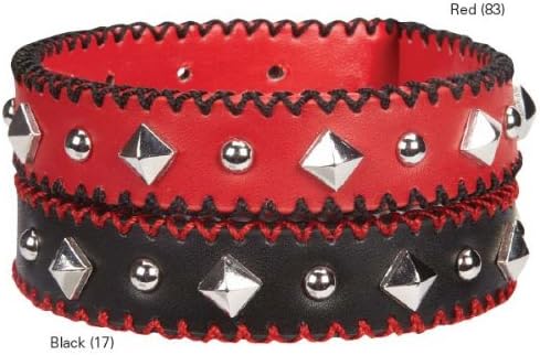 Zack & Zoey Pop Stitch Dog Collar, 8 do 11 inča, crni