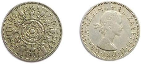 Kovanice za kolekcionare - Cirkulirani britanski florin / dva Bob Bit / 2 Shillings Coin / Velika Britanija
