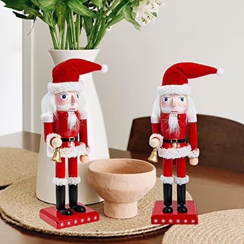 Sewacc drveni zanat Xmas Nutcracker Božićni Djed Mraz Claus Nutcracker odmor drveni orah ukras Ornament radna površina Djed