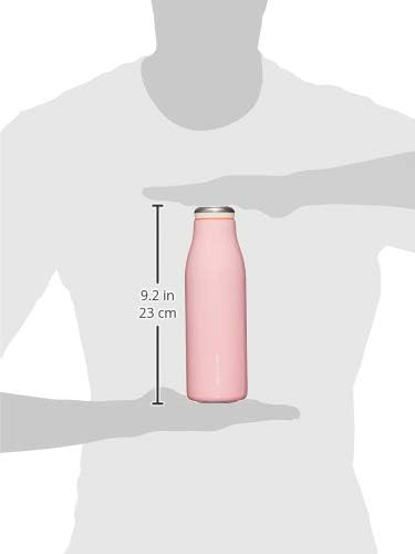 BGM AKS610PK boca vode, 16,9 FL OZ, vakuum izoliran, meduze, nehrđajući čelik, ružičasta
