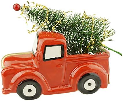 Homeford božićno drvce u keramičkom ukrasu crvenog kamiona, 7-inčno