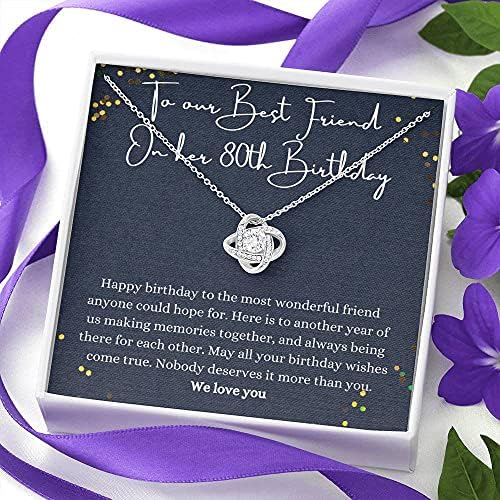 Nakit s porukama, ručno izrađena ogrlica- Personalizirani poklon ljubav čvor, našem najboljem prijatelju na njenim idejama