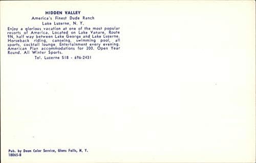 Dolina hidden, jezero Luzern, njujorška originalna Vintage razglednica