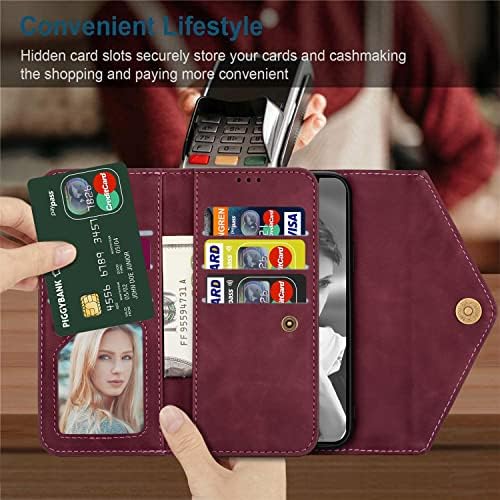 Torbica za novčanik kompatibilna s torbicom za novčanik od 5 do 5, Torbica za telefon preko ramena s držačem kartice, remen