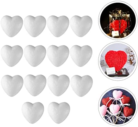Oblici srca zanatske pjenaste kuglice 14pcs Oblik srca pjena Diy Crafts DIY srce modeli za vjenčanje Valentinovo srca Oblici