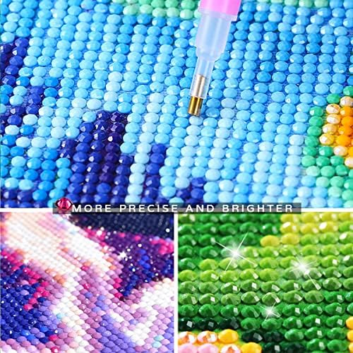 ZgMaxcl Diamond Slikanje diy za odrasle pune bušilice okrugle mačke i cvjetni rinestone velike veličine zidni dekor zanatski
