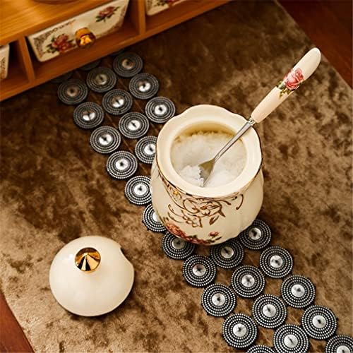 Xqxayjr keramička staklenka za pohranu kave s žlicom kuhinjsko ulje sprej šećerna staklenku začinjeni kuhinjski pribor