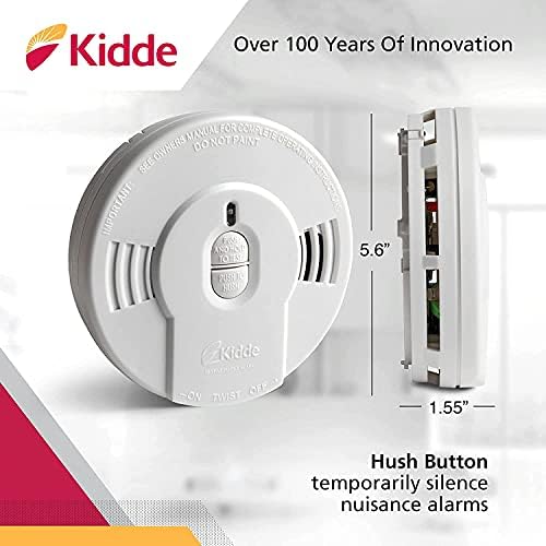 Kidde Smoke & Carbon Monoxide detektor, 10-godišnja baterija, zamjenska upozorenje, 4 pakiranja i detektora dima, 10-godišnja