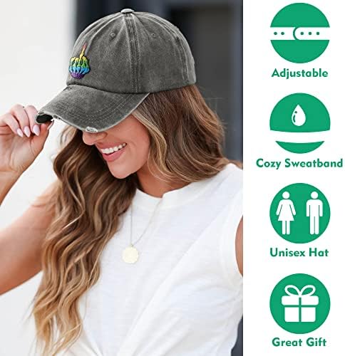 Ponosni šešir kamionskog kamiona za muškarce i žene, LGBT vezeni kape za bejzbol podesivi LGBTQ pokloni za bejzbolsku kapu