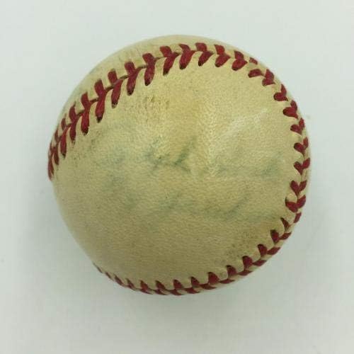 Izvanredni Mickey Mantle 1952 Rookie je potpisao Yankees mini bejzbol JSA CoA - Autografirani bejzbol