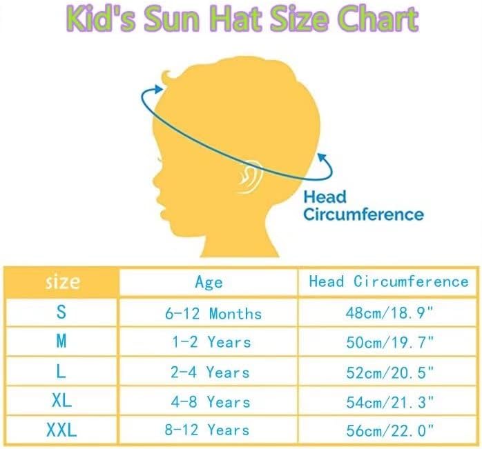 Connectyle Toddler Baby Kids Wide Brim Mesh Sun Hat Reverzibilni kašik kat UPF50+
