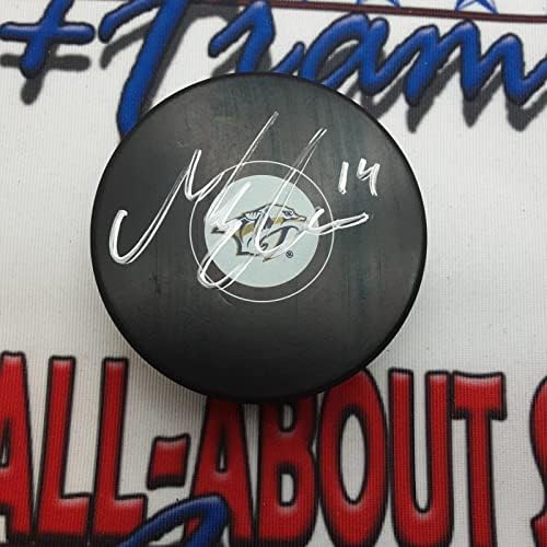 Hokejaški pak s autentičnim potpisom Matthiasa Eckholma s autogramom u - NHL PAKOVI s autogramom