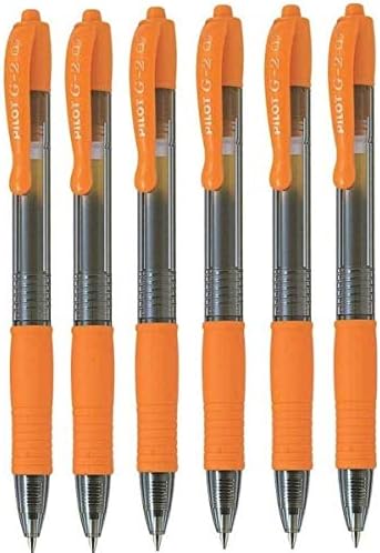 52 07 narančasta tanka uvlačiva gel olovka s valjkom s kugličnim vrhom od 0,7 mm i širinom linije od 0,39 mm za višekratnu