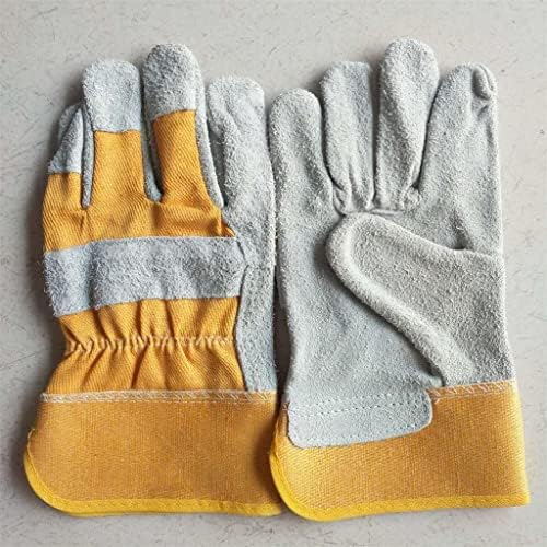 LDCHNH zavarene polu -kožne rukavice su otporne na toplinu prikladno kuhanje kamina za pečenje kamin životinjski roštilj
