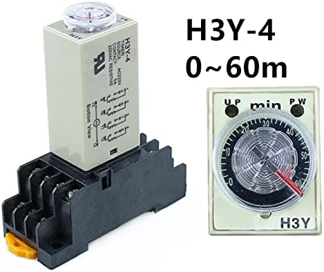 TIOYW H3Y-4 0-60M napajanja za vrijeme kašnjenja releja DPDT 14PINS H3Y-4 DC12V DC24V AC110V AC220V