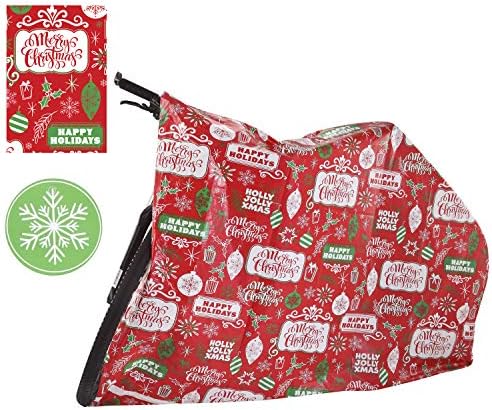 2 kom. divovske božićne poklon vrećice 60 92 s poklon oznakama za teške velike poklon vrećice, bicikle za blagdanske poklone,