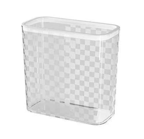 Eilramir smeće Can WC toaletni jaz Spajanje može velika kvadratna prozirna kuhinja s tisak košarice za papir bez poklopca