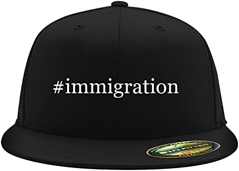 Immigracija - FlexFit 6210 Strukturirani ravni račun ugrađeni šešir | Izvezena trendi bejzbol kapa za muškarce i žene