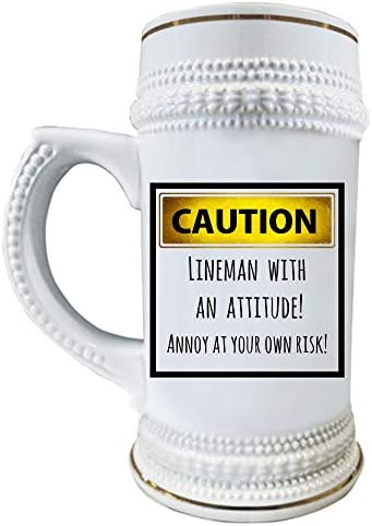 Lineman pivska šalica - Lineman Glass - Smiješni pokloni Lineman za muškarce, njega, dečko, muž - linijski čovjek, novitet