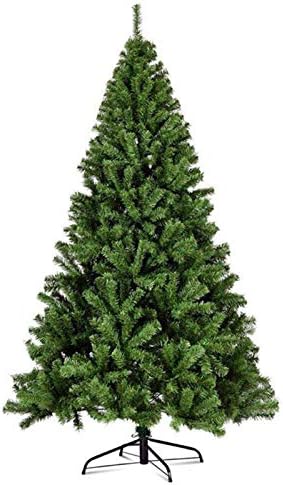 WOGQX Umjetno božićno drvce grmljano zeleno božićno xmas stablo, jak metalni stalak, 2ft/ 3ft/ 4ft/ 5ft/ 6ft/ 7ft/ 8ft