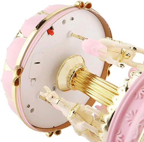 Tfiiexfl ružičasta muzička kutija karusel Music Box igračka Dječja rođendanska djevojka rođendan Božićni vjenčani poklon