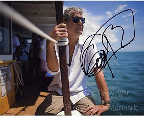 Antoni Bourdain detalji nepoznati ispis fotografija s autogramom veličine 8 do 10 cm
