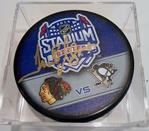 Dan Bilsma potpisao je pak za stadionske serije Pittsburgh Penguins 2013-14-NHL pakove s autogramima