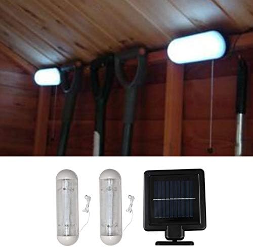 LED solarno svjetlo na solarni pogon punjiva Garažna šupa za staklenik za sigurnost vrta na otvorenom u zatvorenom prostoru