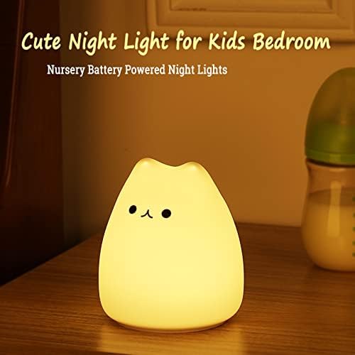 Slatka mačja svjetiljka, noćno svjetlo za spavaću sobu za djevojčice, svjetiljka za mačiće, rođendanski pokloni za djecu,