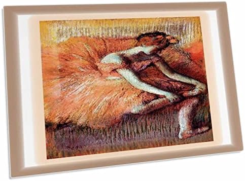 3Drose Slika degas slikanja plesača koji podešava njezinu papučicu - stolni jastučić prostirke