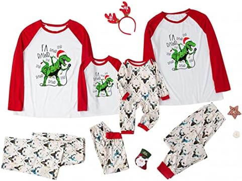 XBKPLO OBITELJSKA PIJAMAS LONUNEWEAR, božićna obitelj koja odgovara pidžami postavljeno podudaranje božićnih pidžama za obiteljske