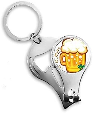 Djetelina žuta piva Ireland St.Patrick's Day Dan nokta za nokat za nokat otvarača za bočicu za bočicu ključeva