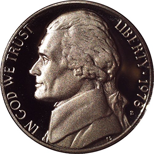 1978. S Jefferson Nickel Gem Coin 5c Brilliant necirculirani duboki cameo