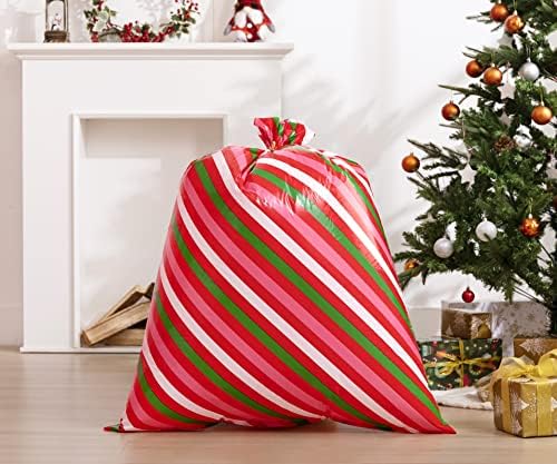 velike božićne poklon vrećice od 8 komada, divovske poklon vrećice veličine 44,36 inča s kanapom i poklon oznakom za velike