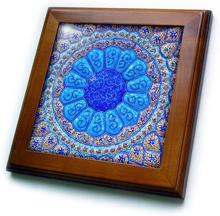 3. - crteži islamske keramike. Madaba, uokvirena Jordanska pločica, 8-inčni 8