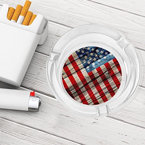 Pepeotays za cigarete američka zastava kristalno staklena pepela ladica za pušenje pepeljara za kućni hotelski ured stol