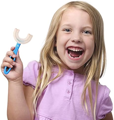 Dbylxmn za djecu za djecu za 360 ° u oblik oblik Temeljito čišćenje četkice za zube u četkici za zube Srce/ovalni proizvodi