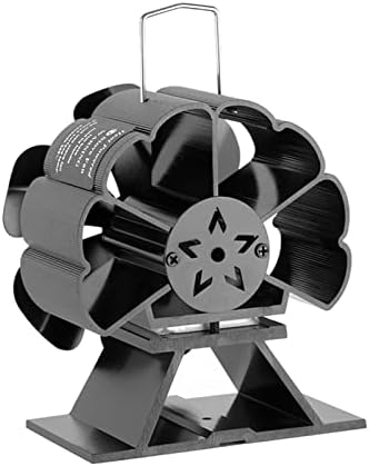 ; Crni ventilator za kamin 6-Kaminski ventilator s toplinskim pogonom plamenik na drva ekološki prihvatljiv tihi ventilator