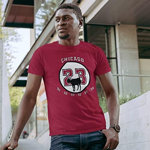 23 Chicago Goat Jordan Prvenstva t-Shirt unisex košarkaški vintage retro stilu Chi-Town Klasična Dri-Power Napravio u SAD-u