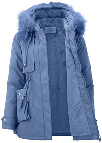 Ženski zimski kaput s kapuljačom, jednobojna korejska verzija tanke pamučne jakne s kravatom