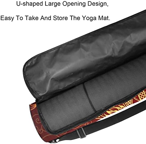 Ratgdn Yoga Mat torba, Golden Dragons vježba nosač joge prostirke sa joga prostirkom punog zipa s podesivim remenom za žene