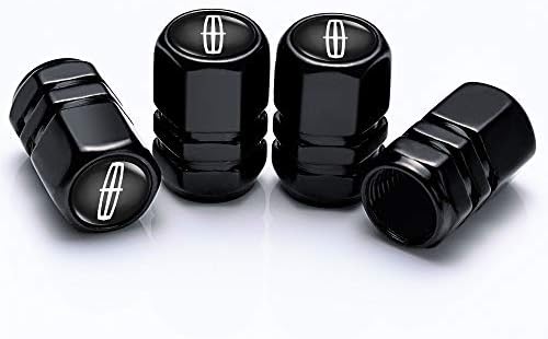 Metalni ventil za ventile za gume za gume stabljike oblik logotipa kompatibilan s Lincoln Navigator Towncar Continental MKZ