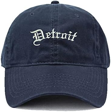 CIJIA -CIJIA muški bejzbol kape Detroit City - Mi vezeni oca šešir oprao pamučni šešir