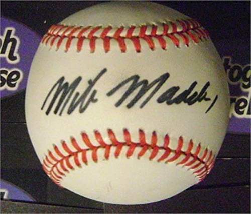 Mike Maddux Autografirani bejzbol OMLB NL Sharpie - Autografirani bejzbols