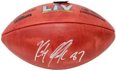 Rob Gronkowski New England Patriots potpisao je službeni autogram SB LV nogomet jSA - Autografirani nogomet